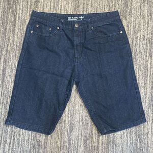 RK Icon Mens Size 38 Denim Jean Shorts Blue Pockets 12"‎ Inseam Medium Wash
